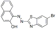 1-(6-Bromo-2-benzothiazolylazo)-2-naphthol Struktur