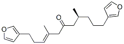 (S,E)-1,11-Bis(3-furyl)-4,8-dimethyl-3-undecen-6-one Struktur