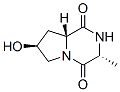 Pyrrolo[1,2-a]pyrazine-1,4-dione, hexahydro-7-hydroxy-3-methyl-, (3R,7S,8aR)- (9CI) Struktur