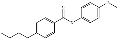 p-Butylbenzoic acid p-methoxyphenyl ester Struktur