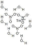 thulium(+3) cation trinitrate hexahydrate Structure