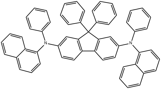 9H-Fluorene-2,7-diamine, N2,N7-di-1-naphthalenyl-N2,N7,9,9-tetraphenyl- Struktur