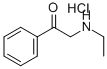 ETHANONE, 2-(ETHYLAMINO)-1-PHENYL-, HYDROCHLORIDE Struktur