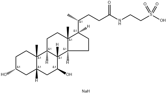 TAUROURSODEOXYCHOLIC ACID SODIUM SALT Struktur