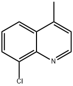 Quinoline, 8-chloro-4-Methyl- Struktur