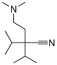 4-(Dimethylamino)-2,2-diisopropylbutyronitrile Struktur