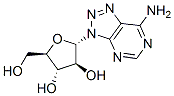 9-alpha-arabinofuranosyl-8-azaadenine Struktur