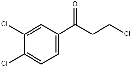 3-CHLORO-1-(3,4-DICHLOROPHENYL)-1-PROPANONE Struktur