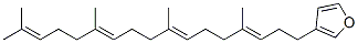 3-[(3E,7E,11E)-4,8,12,16-Tetramethylheptadeca-3,7,11,15-tetraenyl]furan Struktur