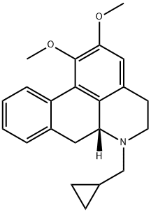 (6aR)-6-Cyclopropylmethyl-5,6,6a,7-tetrahydro-1,2-dimethoxy-4H-dibenzo[de,g]quinoline Struktur