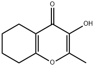 5,6,7,8-Tetrahydro-3-hydroxy-2-methyl-4H-1-benzopyran-4-one Struktur