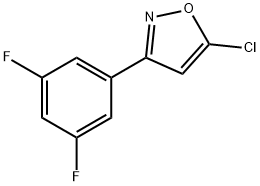 5-CHLORO-3-(3,5-DIFLUOROPHENYL)ISOXAZOLE Struktur