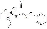 Thiophosphoric acid O,O-diethyl S-[phenoxyimino(cyano)methyl] ester Struktur