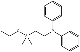 DIPHENYLPHOSPHINOETHYLDIMETHYLETHOXYSILANE Struktur