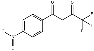 4,4,4-trifluoro-1-(4-nitrophenyl)butane-1,3-dione Struktur