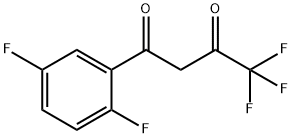 1-(2,5-difluorophenyl)-4,4,4-trifluorobutane-1,3-dione Struktur