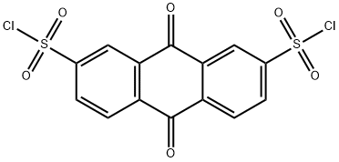 9,10-Dihydro-9,10-dioxo-2,7-anthracenedisulfonyl chloride Struktur