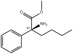 methyl 2-amino-2-phenylhexanoate Struktur