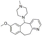 10,11-Dihydro-7-methoxy-5-(4-methyl-1-piperazinyl)-5H-benzo[4,5]cyclohepta[1,2-b]pyridine Struktur