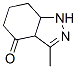 4H-Indazol-4-one,  1,3a,5,6,7,7a-hexahydro-3-methyl- Struktur