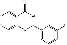 2-[(3-fluorobenzyl)oxy]benzoic acid Struktur