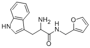 2-AMINO-N-FURAN-2-YLMETHYL-3-(1H-INDOL-3-YL)-PROPIONAMIDE Struktur