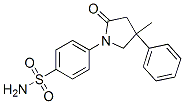 1-(p-Sulfamoylphenyl)-4-methyl-4-phenylpyrrolidin-2-one Struktur