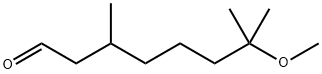 7-METHOXY-3,7-DIMETHYLOCTANAL Struktur