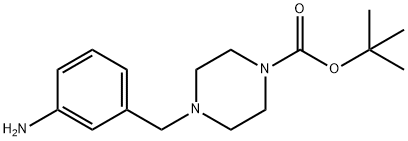 TERT-BUTYL 4-(3-AMINOBENZYL)PIPERAZINE-1-CARBOXYLATE Struktur