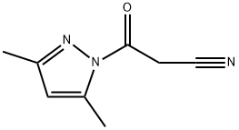 1-氰基乙酰-3,5-二甲基吡唑 結(jié)構(gòu)式