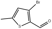 3-Bromo-5-methyl-2-thiophenecarboxaldehyde Struktur