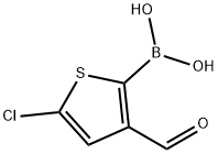 5-CHLORO-3-FORMYL-2-THIOPHENEBORONIC ACID Struktur