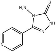 4-AMINO-5-(4-PYRIDYL)-4 H-1,2,4-TRIAZOLE-3-THIOL Struktur