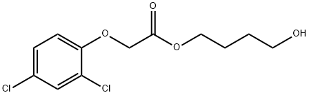 4-hydroxybutyl (2,4-dichlorophenoxy)acetate Struktur