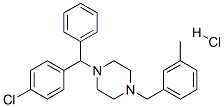 1-[(4-chlorophenyl)benzyl]-4-[(m-tolyl)methyl]piperazine hydrochloride Struktur