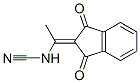 Cyanamide, [1-(1,3-dihydro-1,3-dioxo-2H-inden-2-ylidene)ethyl]- (9CI) Struktur