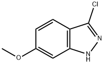 3-CHLORO-6-METHOXY (1H)INDAZOLE Struktur