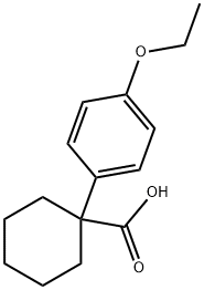 1-(4-ethoxyphenyl)cyclohexane-1-carboxylic acid Struktur