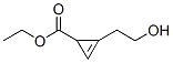 2-Cyclopropene-1-carboxylicacid,2-(2-hydroxyethyl)-,ethylester(9CI) Struktur