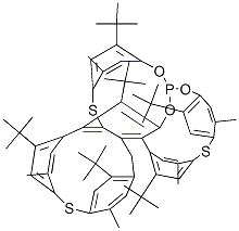 tris[4,4'-thiobis[6-tert-butyl-m-tolyl]] phosphite Struktur