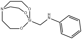 N-Phenyl-2,8,9-trioxa-5-aza-1-silabicyclo[3.3.3]undecane-1-methanamine Struktur