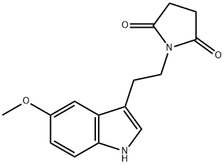 1-[2-(5-methoxy-1H-indol-3-yl)ethyl]pyrrolidin-2,5-dione Struktur