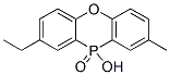 2-Ethyl-10-hydroxy-8-methyl-10H-phenoxaphosphine 10-oxide Struktur