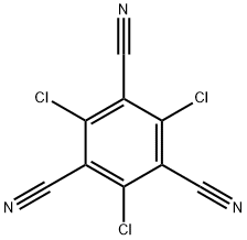 2,4,6-Trichlorobenzene-1,3,5-tricarbonitrile Struktur