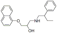 1-(1-Naphthalenyloxy)-3-[(2-phenylbutyl)amino]-2-propanol Struktur