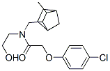 2-(p-Chlorophenyloxy)-N-(2-hydroxyethyl)-N-[(3-methylnorbornan-2-yl)methyl]acetamide Struktur