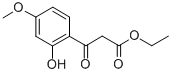 3-(2-HYDROXY-4-METHOXY-PHENYL)-3-OXO-PROPIONIC ACID ETHYL ESTER Struktur