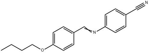 4'-N-BUTOXYBENZYLIDENE-4-CYANOANILINE Struktur