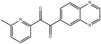 1,2-Ethanedione, 1-(6-Methyl-2-pyridinyl)-2-(6-quinoxalinyl)- Struktur