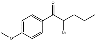 2-BROMO-1-(4-METHOXY-PHENYL)-PENTAN-1-ONE Struktur